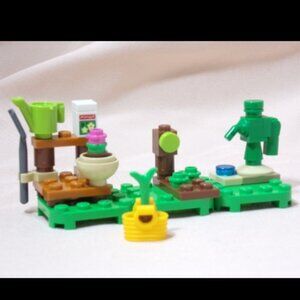 LEGO Animal Crossing Garden w/Basket Water Can Shovel Seeds Sprouts & More 77054